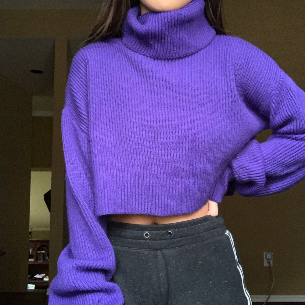 Nasty Gal Purple Sweater